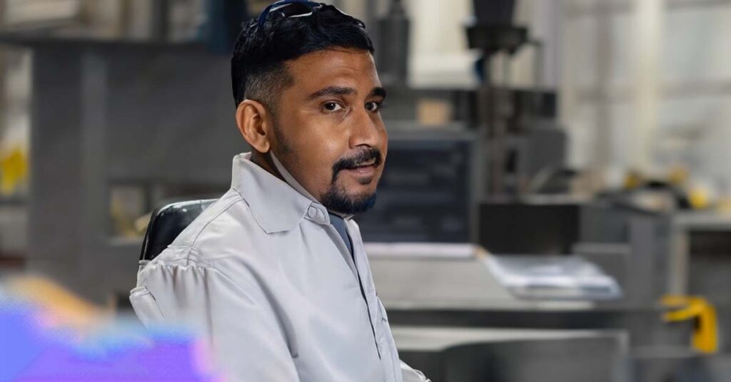 A Bangladeshi man inside a calibration lab in Bangladesh serving to Manufacturing and Engineering industry