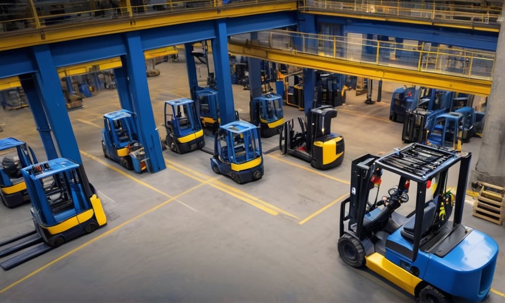 fork lifts awaiting for fork lift inspection service in bangladesh